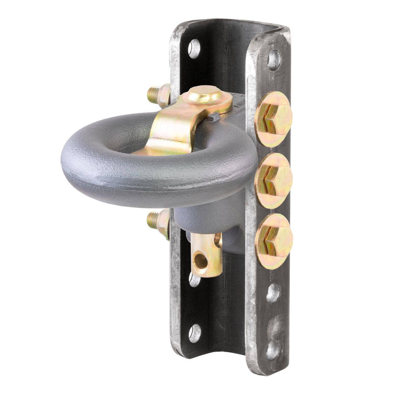 Load image into Gallery viewer, CURT SecureLatch Lunette Ring & Channel (40,000 lb, 3" ID, 11-3/4" Channel Height)
