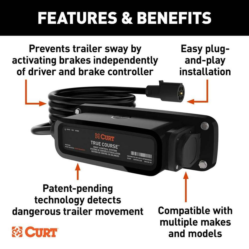 Load image into Gallery viewer, CURT True Course Advanced Bluetooth® Trailer Sway Control System