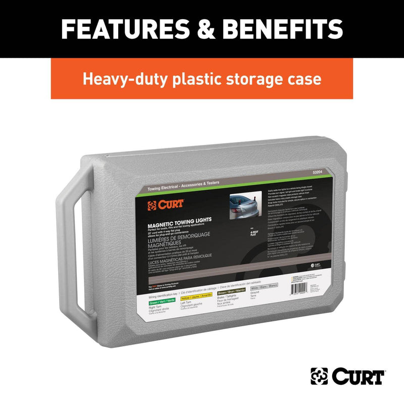 Load image into Gallery viewer, CURT Magnetic Tow Lights with Storage Case