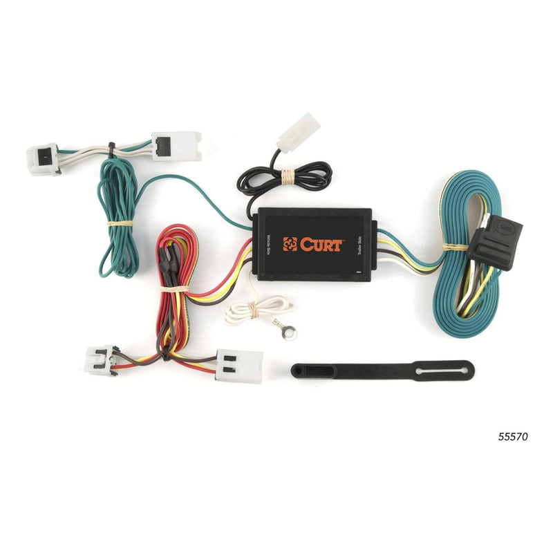 Load image into Gallery viewer, CURT 4-Flat Custom Wiring — 2004-2009 Nissan Quest - CUR-55570 - Absolute Autoguard