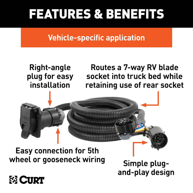 Load image into Gallery viewer, CURT 5TH Wheel OEM Extension GM/Ford 10FT — 1997-2026 Multi-Vehicle - CUR-56000 - Absolute Autoguard