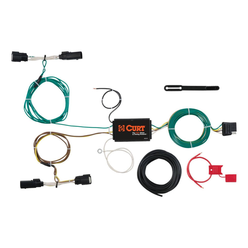 Load image into Gallery viewer, CURT 4-Flat Custom Wiring — 2015-2018 Ford Edge - CUR-56272 - Absolute Autoguard