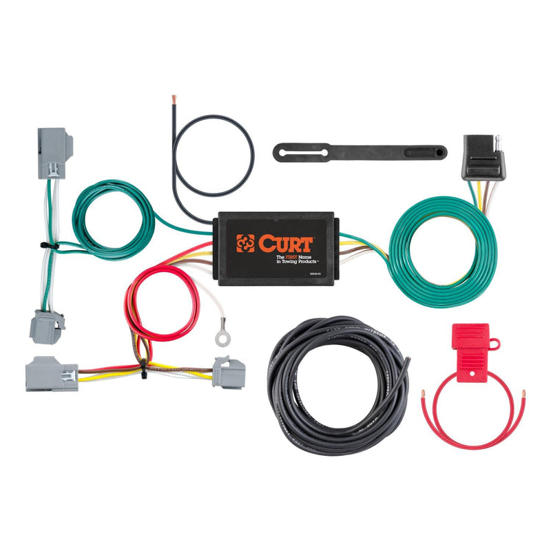 Load image into Gallery viewer, CURT 4-Flat Custom Wiring — 2010-2017 Volvo XC60 - CUR-56355 - Absolute Autoguard