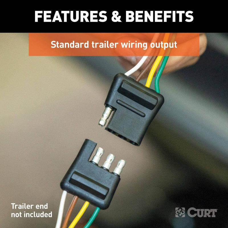 Load image into Gallery viewer, CURT 4-Flat Custom Wiring — 2018-2026 Honda Odyssey - CUR-56382 - Absolute Autoguard