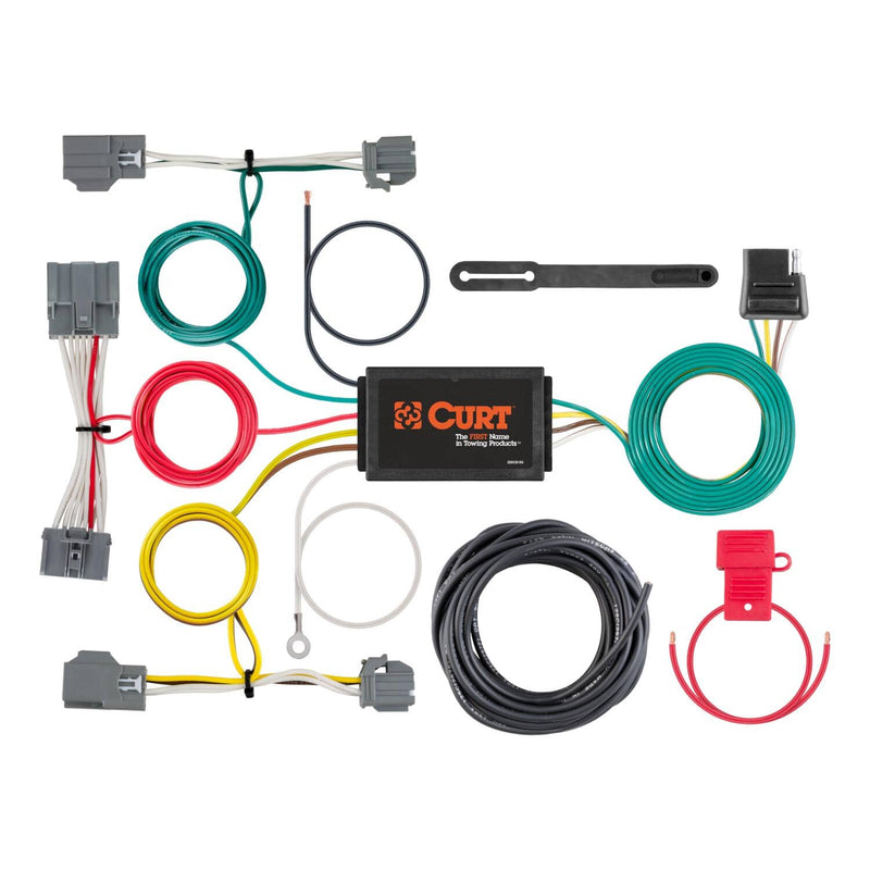 Load image into Gallery viewer, CURT 4-Flat Custom Wiring — 2009-2016 Volvo XC70 - CUR-56386 - Absolute Autoguard