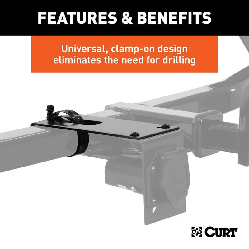 Load image into Gallery viewer, CURT Connector Bracket Mount for 7-Way Bracket (Packaged)