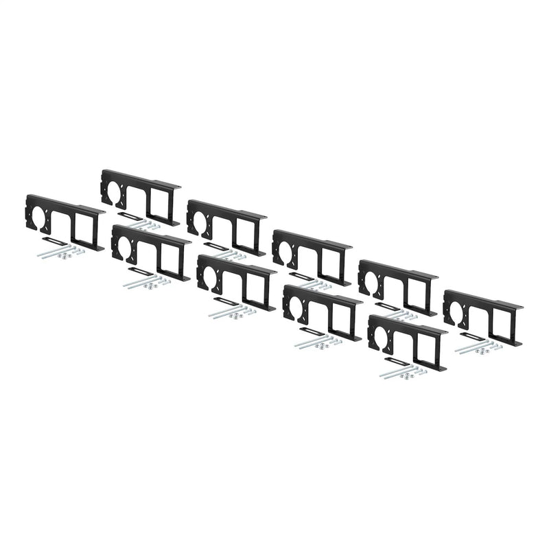 Load image into Gallery viewer, CURT Easy-Mount Wiring Brackets for 4 or 5-Flat & 6 or 7-Round (2" Receiver, 10-Pack)