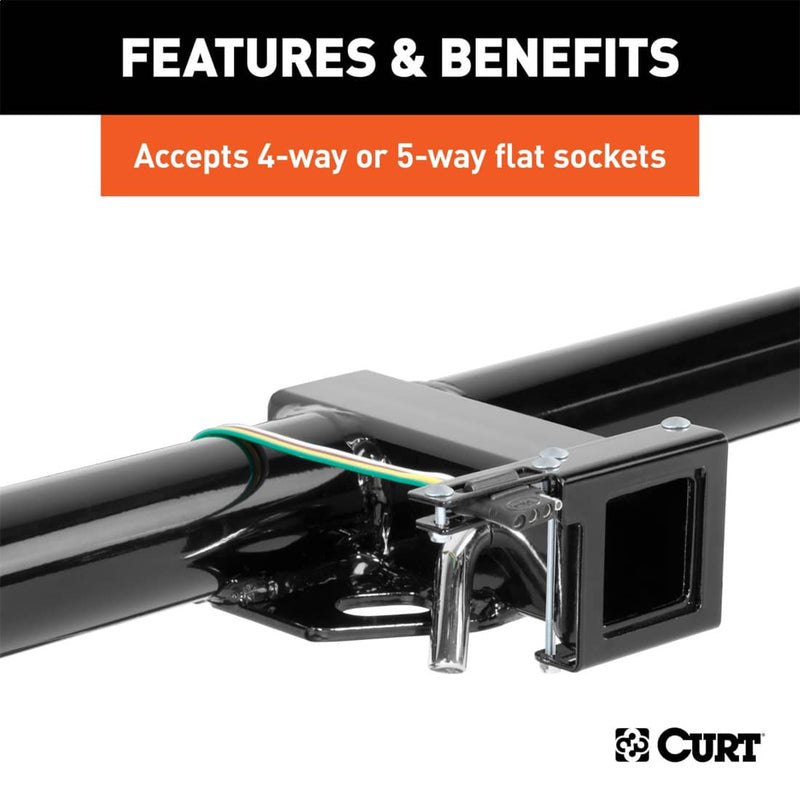Load image into Gallery viewer, CURT Easy-Mount Wiring Brackets for 4 or 5-Way Flat (2" Receiver, 10-Pack)