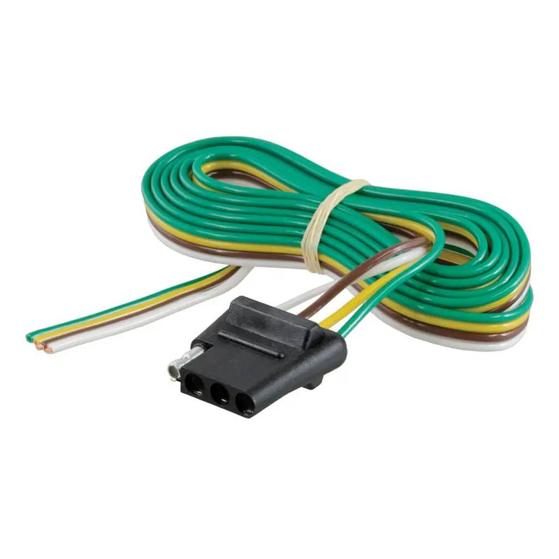 Load image into Gallery viewer, CURT 4-Way Flat Connector Socket with 60" Wires (Vehicle Side)