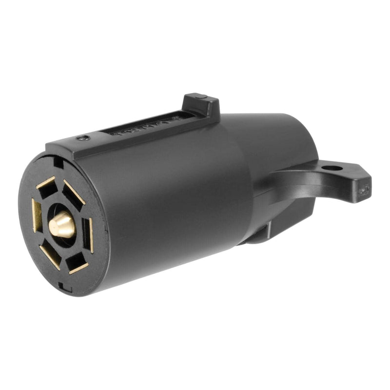 Load image into Gallery viewer, CURT 7-Way RV Blade Connector Plug (Trailer Side, Black Plastic)