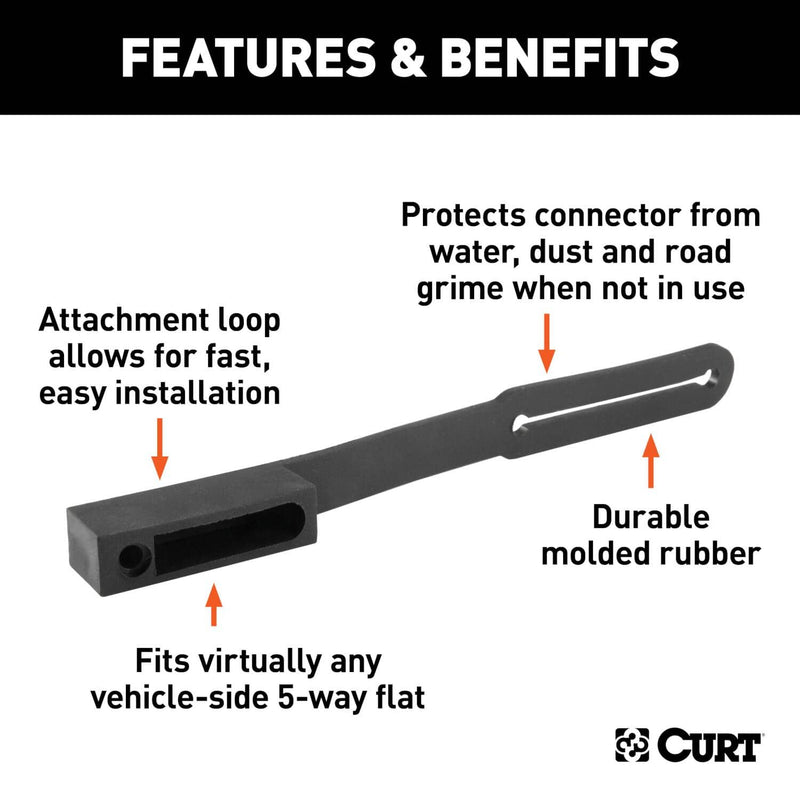 Load image into Gallery viewer, CURT 5-Way Flat Connector Dust Cover (Vehicle Side)