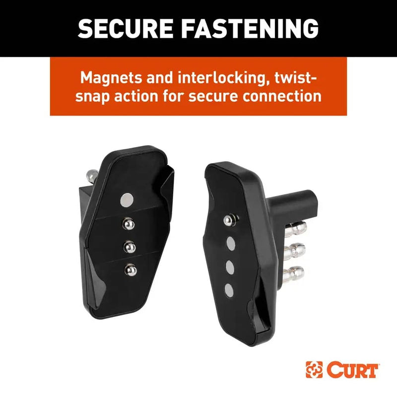 Load image into Gallery viewer, CURT 4-Way Flat Magnetic Connector Adapter