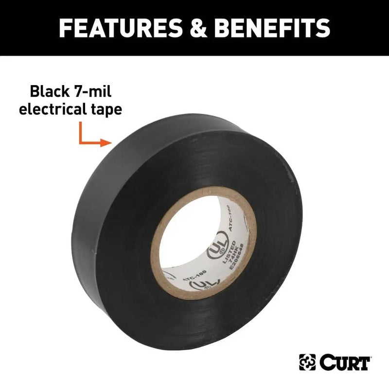 Load image into Gallery viewer, CURT 3/4" Electrical Tape (60' Rolls, 10-Pack)