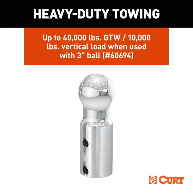 Load image into Gallery viewer, CURT PowerHaul Double Lock Gooseneck Hitch (38K), Excluding Cab & Chassis (Silverado 3500 HD, Sierra 3500 HD); Excluding 5th Wheel Prep Package - 2020-2026 Chevrolet Silverado 2500 HD/3500 HD & GMC Sierra 2500 HD/3500 HD