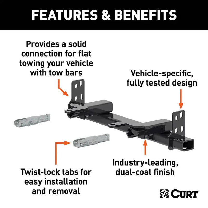 Load image into Gallery viewer, CURT Custom Tow Bar Base Plate, Excluding Z71 or Diesel (Suburban, Tahoe); Excluding AT4 or Diesel (Yukon XL, 2021-2024 Yukon) - 2021-2024 Chevrolet Suburban/Tahoe & GMC Yukon/Yukon XL