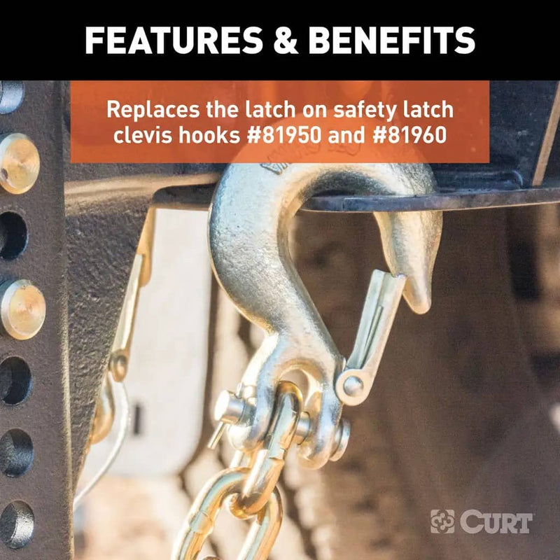 Load image into Gallery viewer, CURT Replacement Clevis Hook Safety Latch (Fits #81950)