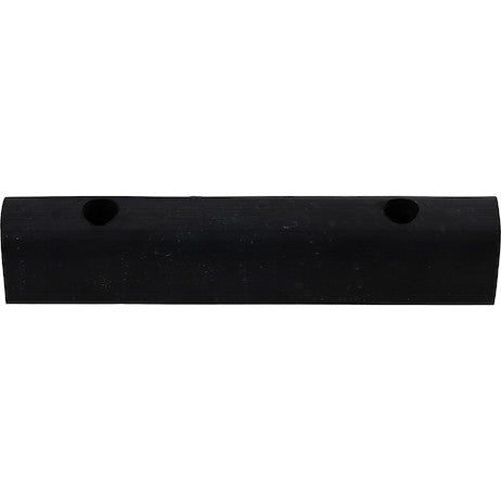 Load image into Gallery viewer, Extruded Rubber D-Shaped Bumper with 2 Holes - 2-1/8 x 1-7/8 x 10 Inch Long