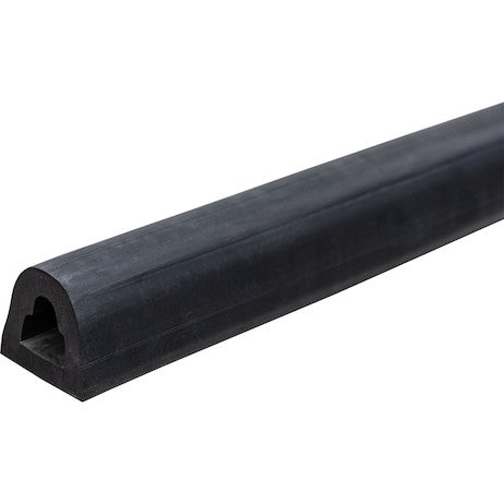 Load image into Gallery viewer, Extruded Rubber D-Shaped Bumper with No Holes - 2-1/8 x 1-7/8 x 120 Inch Long