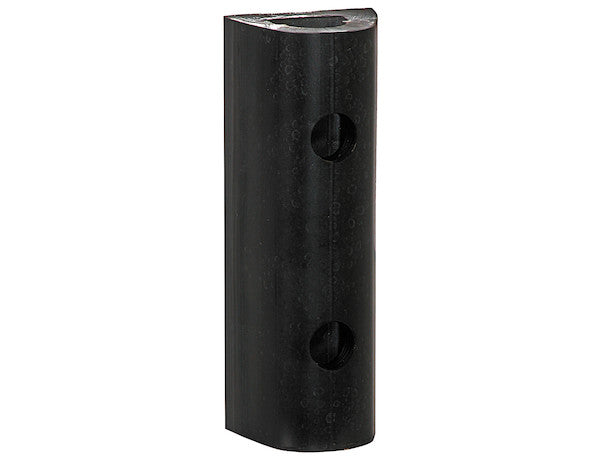 Load image into Gallery viewer, Extruded Rubber D-Shaped Bumper with 2 Holes - 4 x 3-3/4 x 12 Inch Long