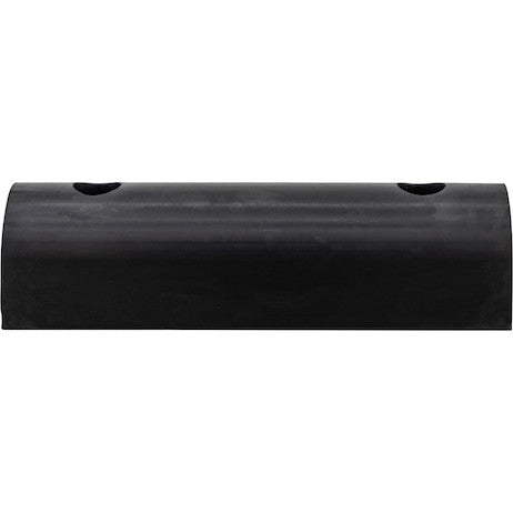 Load image into Gallery viewer, Extruded Rubber D-Shaped Bumper with 2 Holes - 3 x 2-7/8 x 12 Inch Long
