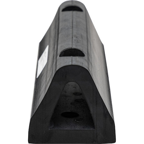 Load image into Gallery viewer, Extruded Rubber D-Shaped Bumper with 2 Holes - 4 x 3-3/4 x 12 Inch Long