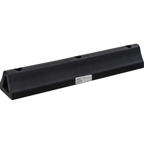 Load image into Gallery viewer, Extruded Rubber D-Shaped Bumper with 3 Holes - 4 x 3-3/4 x 24 Inch Long