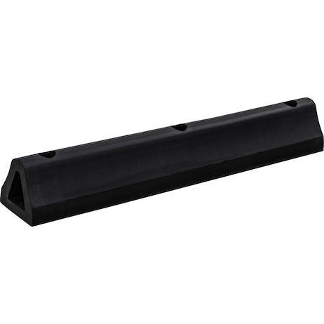 Load image into Gallery viewer, Extruded Rubber D-Shaped Bumper with 3 Holes - 4 x 3-3/4 x 24 Inch Long