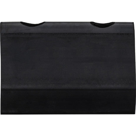 Load image into Gallery viewer, Extruded Rubber D-Shaped Bumper with 2 Holes - 4 x 3-3/4 x 6 Inch Long