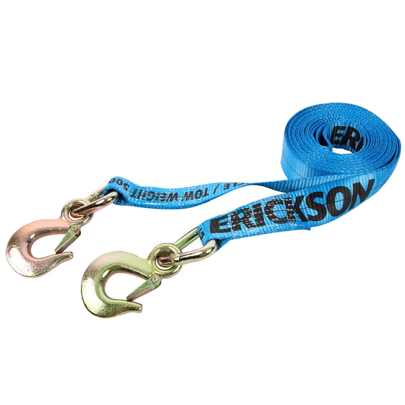 Load image into Gallery viewer, Erickson Tow Strap w/ Forged Safety Snap Hooks 2X20 10,000LBS - ERI-59301 - Absolute Autoguard