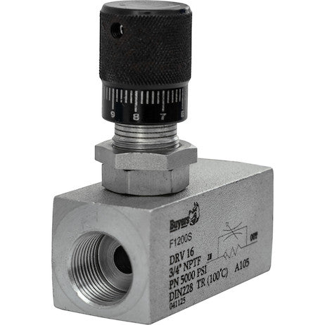 Load image into Gallery viewer, 3/4 Inch NPT Steel Flow Control Valve