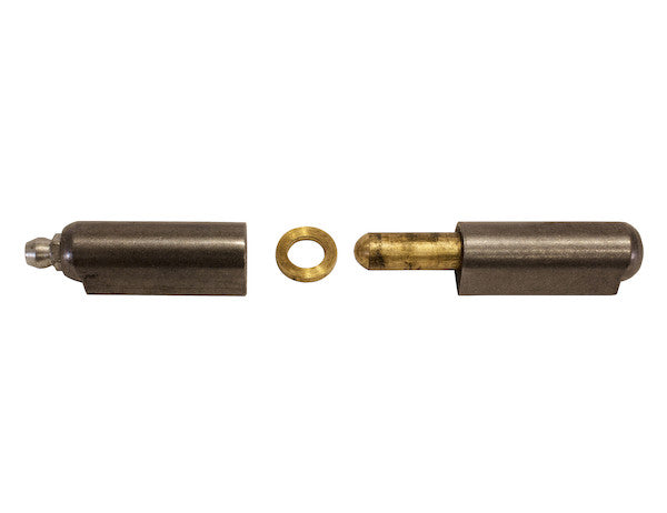 Load image into Gallery viewer, Steel Weld-On Bullet Hinge with Brass Pin/Bushing/Grease Fitting .77 x 3.94 Inch