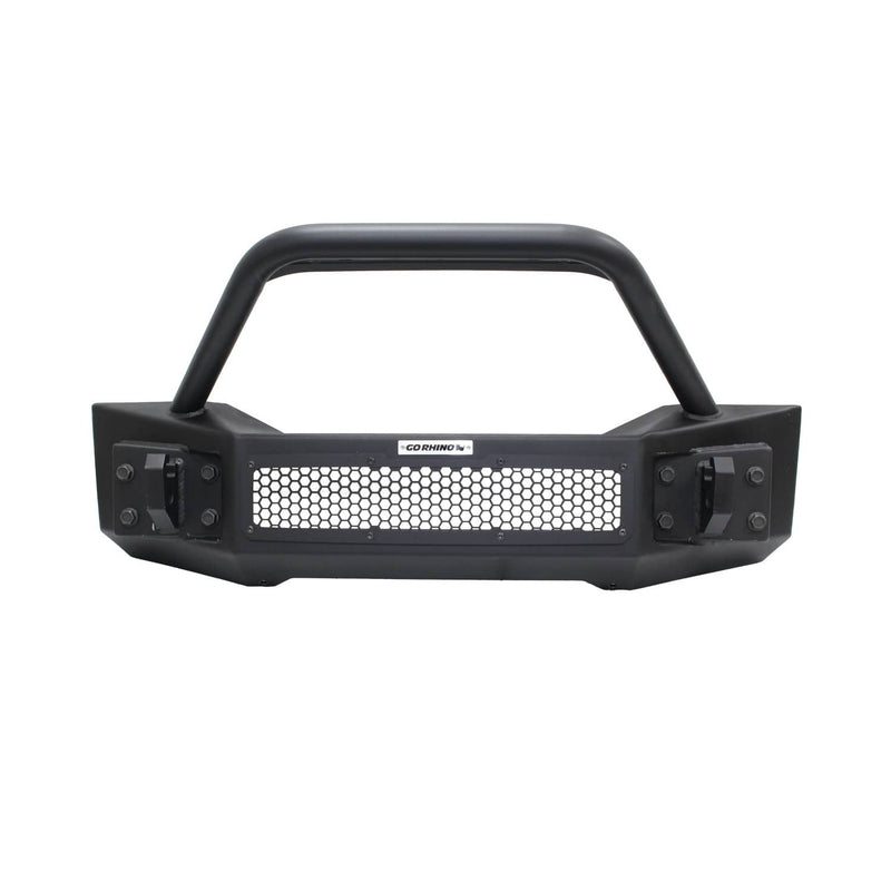 Load image into Gallery viewer, Go Rhino Front Bumper with Tubular Override Bar — 2007-2026 Jeep Gladiator/Wrangler/Wrangler JK - GOR-331101T - Absolute Autoguard