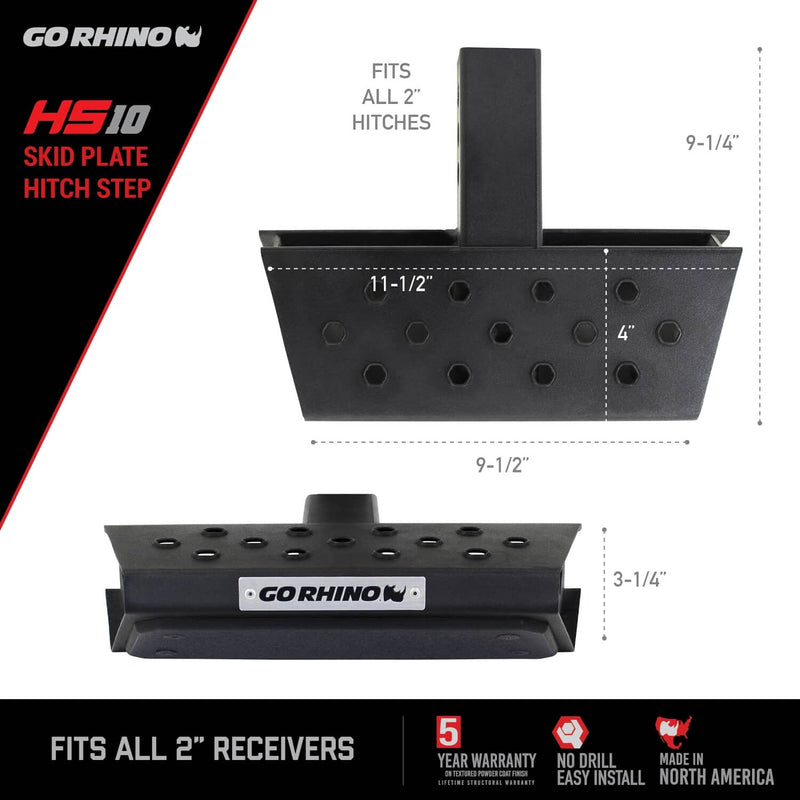Load image into Gallery viewer, Go Rhino Hitch Skid Step - GOR-HS1012T - Absolute Autoguard