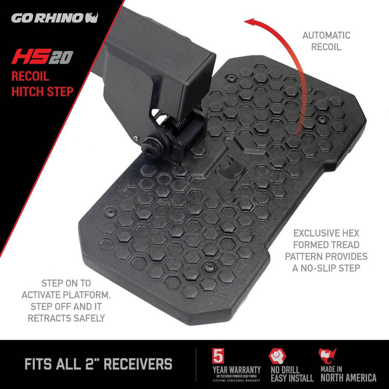 Load image into Gallery viewer, Go Rhino Hitch Bump Step - GOR-HS2012T - Absolute Autoguard