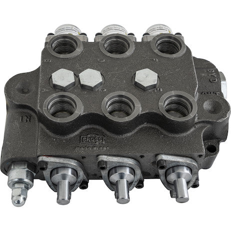 Load image into Gallery viewer, 3 Spool Directional Control Valve 3-Way Detent In/4-way Spring Center/4-Way/PB