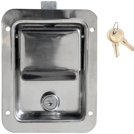Load image into Gallery viewer, Stainless Steel Single Point Locking Paddle Latch - Thru-Hole Mount