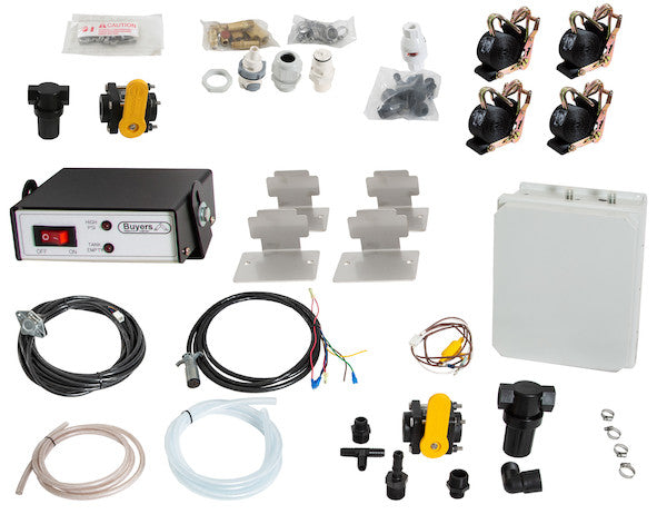 Load image into Gallery viewer, SaltDogg 12 VDC Pre-Wet Kit With Two 55-Gallon Poly V-Box Mount Reservoirs