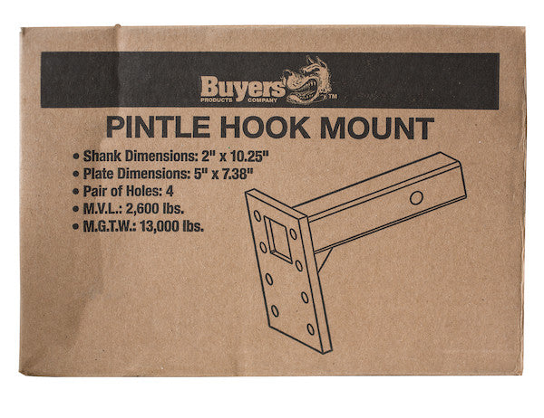 Load image into Gallery viewer, 2 Inch Pintle Hitch Mount - 3 Position, 10 Inch Shank