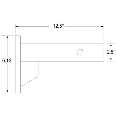 Load image into Gallery viewer, 2-1/2 Inch Pintle Hook Mount (2 Position/12 Inch Shank)