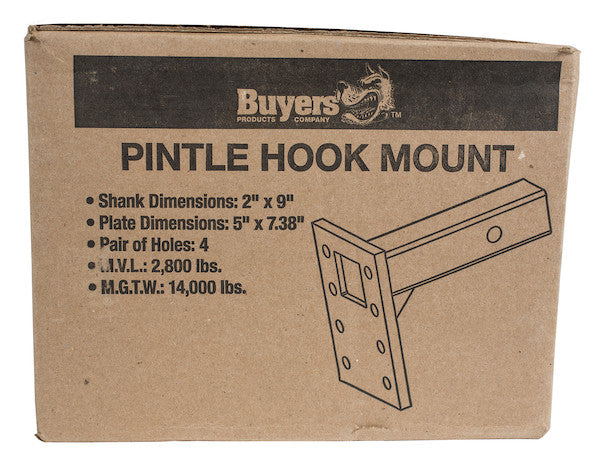 Load image into Gallery viewer, 2 Inch Pintle Hitch Mount- 3 Position, 9 Inch Shank