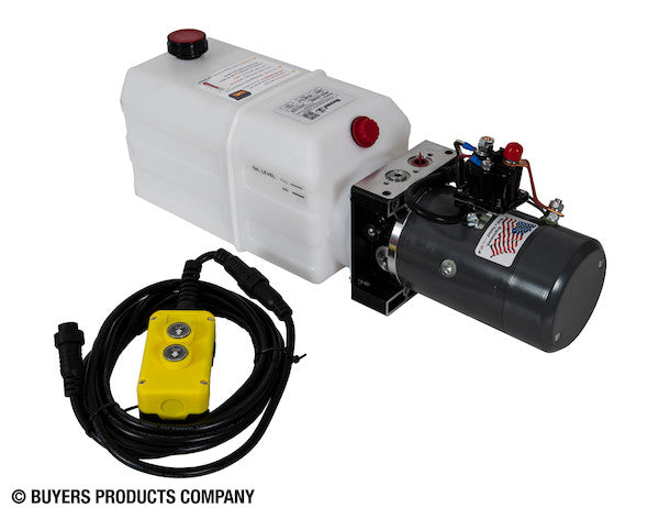 Load image into Gallery viewer, Buyers 3-Way DC Power Unit-Electric Controls Horizontal 1.5 Gallon Poly Reservoir