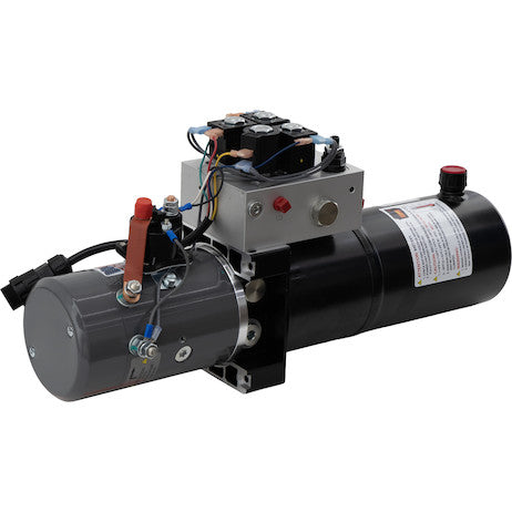 Load image into Gallery viewer, Buyers 4-Way/3-Way DC Power Unit-Electric Controls Horizontal 0.75 gallon Reservoir