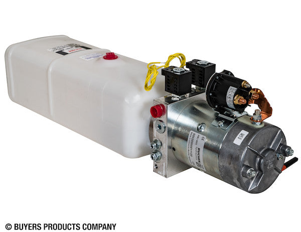 Load image into Gallery viewer, 4-Way DC Power Unit-Electric Controls Horizontal 1.5 Gallon Poly Reservoir