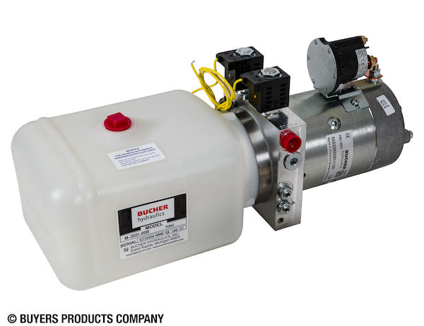 Load image into Gallery viewer, 4-Way DC Power Unit-Electric Controls Horizontal 0.75 Gallon Poly Reservoir
