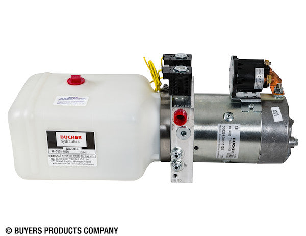 Load image into Gallery viewer, 4-Way DC Power Unit-Electric Controls Horizontal 0.75 Gallon Poly Reservoir