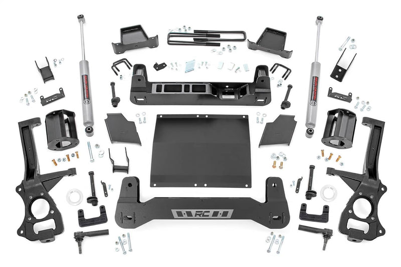 Load image into Gallery viewer, Rough Country 6 Inch Lift Kit, Diesel, N3 Rear Shocks, Multi-Leaf - 2019-2024 Chevrolet Silverado 1500