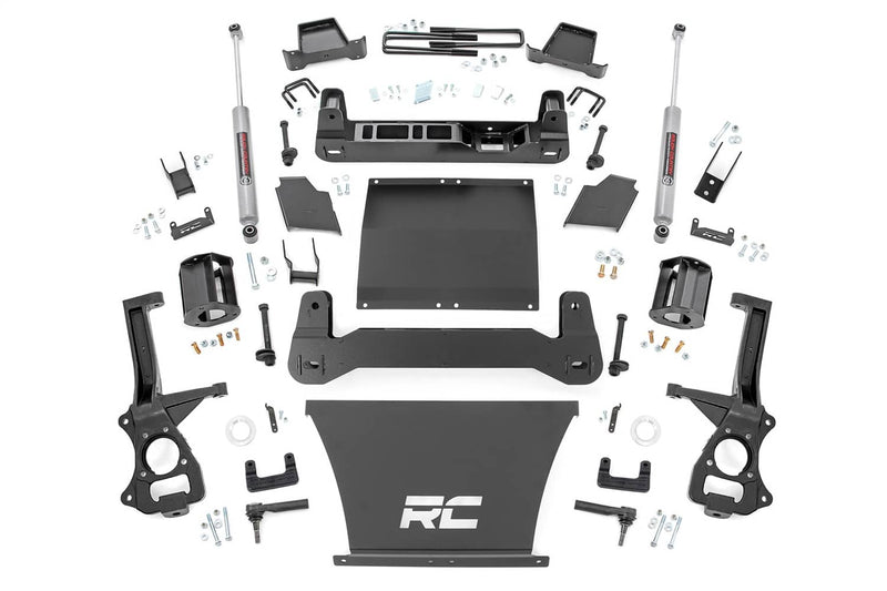 Load image into Gallery viewer, Rough Country 6 Inch Lift Kit, N3 Rear Shocks, Multi-Leaf - 2019-2024 Chevrolet Silverado 1500