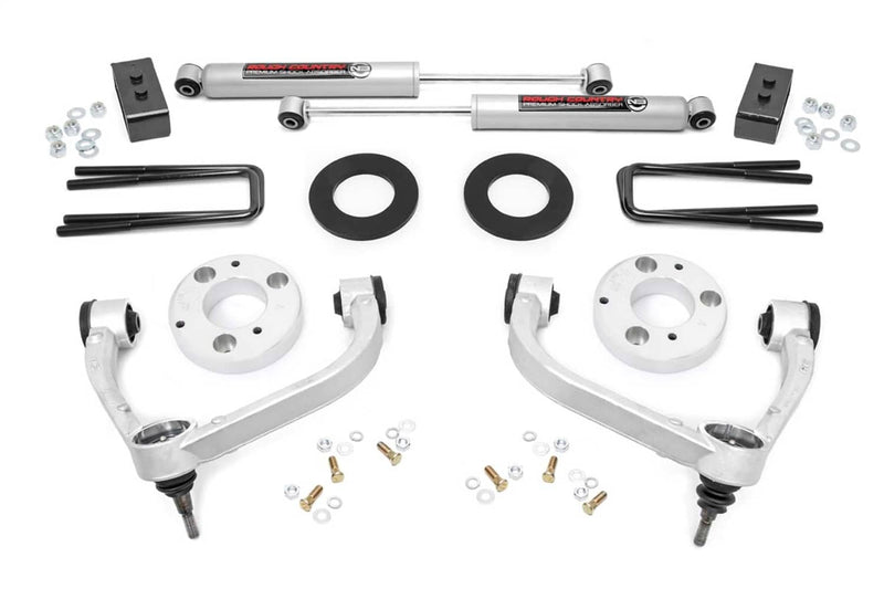 Load image into Gallery viewer, Rough Country 3 Inch Lift Kit, N3 Rear Shocks - 2014-2020 Ford F-150