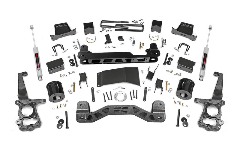 Load image into Gallery viewer, Rough Country 6 Inch Lift Kit, N3 Rear Shocks - 2015-2020 Ford F-150