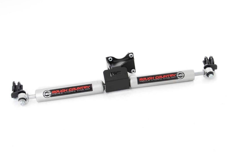 Load image into Gallery viewer, Rough Country N3 Steering Stabilizer, Dual, 2-8 Inch Lift - 2007-2018 Jeep Wrangler JK